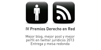 Acto protocolario entrega de premios IV Edición Mejor blog, post y perfil en twitter jurídico 2013